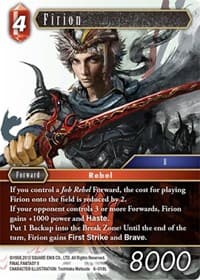 Firion - Opus VI - Final Fantasy TCG card