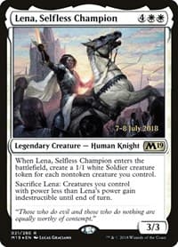 Lena, Selfless Champion - Prerelease Cards - Magic: The Gathering card