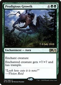 Prodigious Growth - Prerelease Cards - Magic: The Gathering card