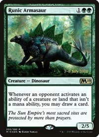 Runic Armasaur - Prerelease Cards - Magic: The Gathering card