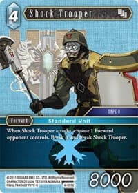 Shock Trooper - Opus VI - Final Fantasy TCG card