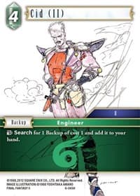 Cid (II) - Opus VI - Final Fantasy TCG card