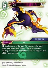 Zu - Opus VI - Final Fantasy TCG card