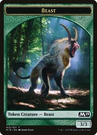 Beast Token - Core Set 2019 - Magic: The Gathering card