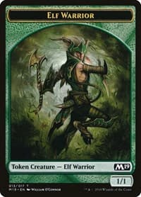 Elf Warrior Token - Core Set 2019 - Magic: The Gathering card