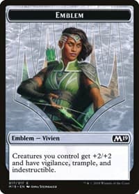 Emblem - Vivien Reid - Core Set 2019 - Magic: The Gathering card