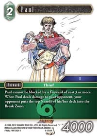 Paul - Opus VI - Final Fantasy TCG card