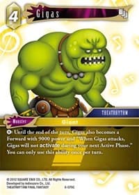 Gigas - Opus VI - Final Fantasy TCG card