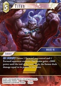 Titan - Opus VI - Final Fantasy TCG card