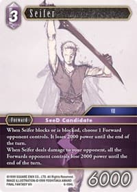 Seifer - Opus VI - Final Fantasy TCG card