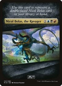 Checklist Card - Core Set 2019 (Nicol Bolas, the Ravager) - Core Set 2019 - Magic: The Gathering card