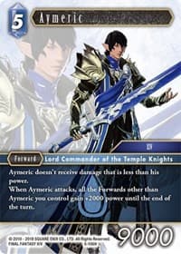 Aymeric - Opus VI - Final Fantasy TCG card