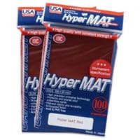 USA Limited KMC Card Barrier - Hyper Matte - Red (100-Pack) - KMC Card Sleeves - Card Sleeves card