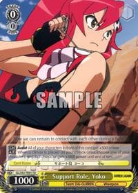 Support Role, Yoko - Gurren Lagann - Weiss Schwarz card