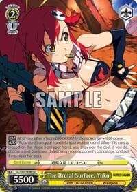 The Brutal Surface, Yoko - Gurren Lagann - Weiss Schwarz card
