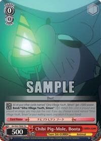 Chibi Pig-Mole, Boota - Gurren Lagann - Weiss Schwarz card