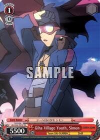 Giha Village Youth, Simon - Gurren Lagann - Weiss Schwarz card
