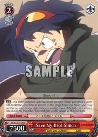 Save My Bro! Simon - Gurren Lagann - Weiss Schwarz card
