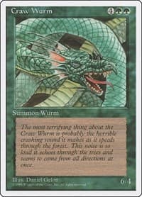 Craw Wurm - Fourth Edition - Magic: The Gathering card
