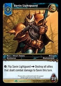 Savin Lightguard - Dark Portal - WoW card