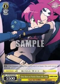 One Shot to Finish Them All, Yoko - Gurren Lagann - Weiss Schwarz card