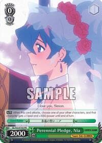 Perennial Pledge, Nia - Gurren Lagann - Weiss Schwarz card