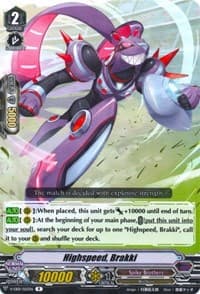 Highspeed, Brakki - V-EB01: The Destructive Roar - Cardfight Vanguard card