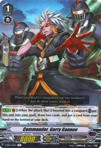 Commander, Garry Gannon - V-EB01: The Destructive Roar - Cardfight Vanguard card