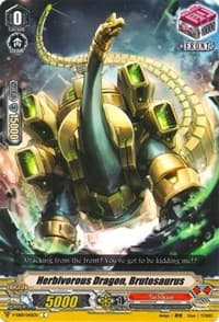 Herbivorous Dragon, Brutosaurus - V-EB01: The Destructive Roar - Cardfight Vanguard card