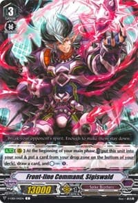 Front-line Command, Sigiswald - V-EB01: The Destructive Roar - Cardfight Vanguard card