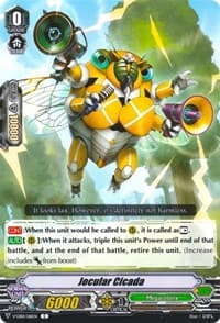 Jocular Cicada - V-EB01: The Destructive Roar - Cardfight Vanguard card