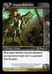 Argent Defender - Dark Portal - WoW card