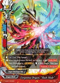 Gargantua Dragon, "Slash Mode" - S-SD01: Dradeity - Future Card BuddyFight card