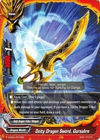Deity Dragon Sword, Garsabre - S-SD01: Dradeity - Future Card BuddyFight card