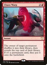 Chaos Warp - Commander 2018 - Magic: The Gathering card
