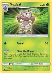 Nuzleaf - SM - Celestial Storm - Pokemon card
