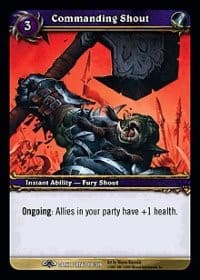 Commanding Shout - Dark Portal - WoW card