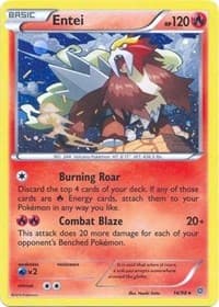 Entei - 14/98 (Cosmos Holo) - Blister Exclusives - Pokemon card