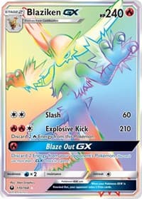 Blaziken GX (Secret) - SM - Celestial Storm - Pokemon card