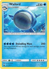 Wailord - SM - Celestial Storm - Pokemon card