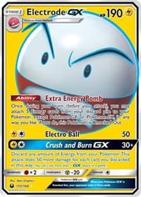Electrode GX (Full Art) - SM - Celestial Storm - Pokemon card