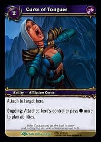 Curse of Tongues - Dark Portal - WoW card