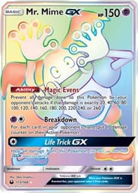 Mr. Mime GX (Secret) - SM - Celestial Storm - Pokemon card