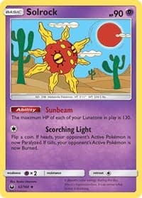 Solrock - SM - Celestial Storm - Pokemon card