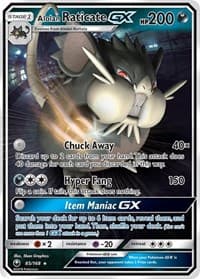 Alolan Raticate GX - SM - Celestial Storm - Pokemon card