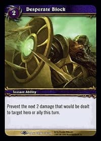 Desperate Block - Dark Portal - WoW card