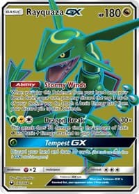 Rayquaza GX (Full Art) - SM - Celestial Storm - Pokemon card
