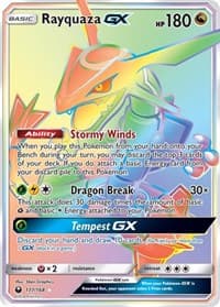 Rayquaza GX (Secret) - SM - Celestial Storm - Pokemon card