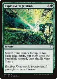Explosive Vegetation - Commander 2018 - Magic: The Gathering card