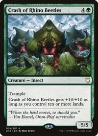 Crash of Rhino Beetles - Commander 2018 - Magic: The Gathering card